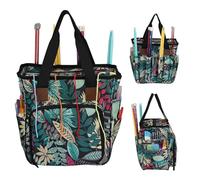 Organiseur de pour tricot - Conteneur de fil portable | pochette utilitaire à fermeture éclair, sac à main séparateur d'artisanat | Solution de rangement robuste et spacieuse adapté