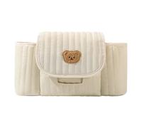 Organiseur de poussette, design avec fente pour mouchoirs, taille 35 x 12 x 7 cm, sac de rangement pour landau, porte-gobelet, fonction d'accès aux lingettes, pour couches, bouteilles, collations