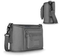 Organiseur de poussette LIONELO Little Cube - 2 poches pour bouteilles - Gris Gris