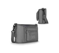 Organiseur de poussette Little Cube - 2 poches pour bouteilles - Gris