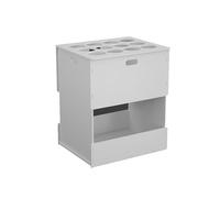 Organiseur de rangement à 2 niveaux pour plan de travail, étagère de rangement de papier pour toile de fond de photographie, support mobile à roulettes pour trépieds, 62 x 43 x 60 cm