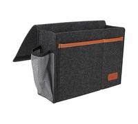 Organiseur de rangement de chevet, organisateurs d'accoudoirs de canapé, sac de rangement inclinable avec tissu, organisateur latéral de canapé avec design antidérapant, bureau de maison de retraite p