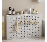 Organiseur de rangement décoratif pour chauffage, cache-radiateur à persiennes pour salon, maison, couloir, armoire décorative à quatre côtés, facile à nettoyer
