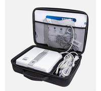 Organiseur de rangement en EVA pour ECOVACS Mini pour Winbot avec poignée portable, design résistant aux chocs et intérieur spacieux pour ranger le robot de nettoyage de verre (noir)