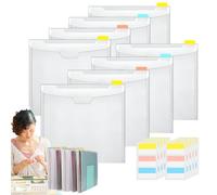 Organiseur de rangement en papier pour albums et découpes, 12 x 12 cm, avec onglets index adhésifs, organisation transparente pour albums, découpes, solutions