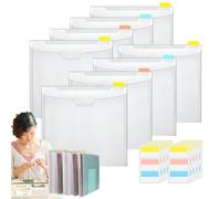 Organiseur de rangement en papier pour scrapbooking 12 x 12 cm | Organisateur de support en papier transparent 12 x 12 avec onglets adhésifs | Solution d'organisation de papier pour alb