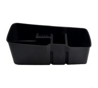 Organiseur de rangement inférieur pour Kia Ev6 - Console centrale ABS - Noir - Pour Kia Ev6 2021-2023 - Conduite à gauche - Facile à installer - Organisez votre téléphone et vos lunettes de soleil