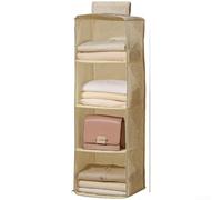 Organiseur de rangement pliable à suspendre pour penderie, sac multi-couches pour vêtements, économise de l'espace, unité de rangement pour chambre à coucher 27 x 27 x 60 cm (B)