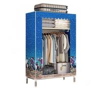 Organiseur de rangement pliable et portable en tissu - Design divisé pour la maison, l'étude, l'hôtel et la salle de location - 145 x 45 x 172 cm
