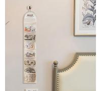 Organiseur de rangement pour chaussettes, rangement mural à suspendre sur un seul côté avec 7 grilles en maille respirante pour économiser de l'espace pour sous-vêtements, chaussettes (S)