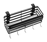 Organiseur de rangement pour outils de gril, panier à outils de barbecue en fer, organisateur d'accessoires de barbecue, organisateur portable pour barbecue, pique-nique, brosse de cuisson de terrasse