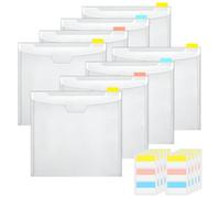 Organiseur de rangement pour papier de scrapbooking - 30,5 x 30,5 cm | Organisateurs d'art et d'artisanat avec onglets adhésifs pour index, grand protecteur de feuille de vinyle, dossier de bureau en