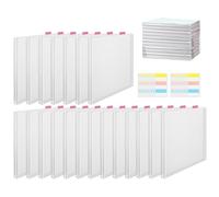 Organiseur de rangement pour papier de scrapbooking - Support transparent de 30,5 x 30,5 cm avec onglets d'index pour fournitures d'artisanat | Boîte de rangement pour loisirs créatifs | Boîte de