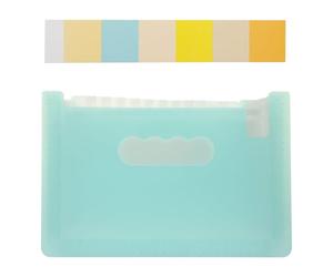 Organiseur de Reçus de Bureau A5 en PP, Accordéon, Fermeture Corde | Porte-coupon Pratique, Accessoire de Bureau Élégant, pour Cartes, Usage Maison