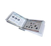 Organiseur de référence de bureau, présentoir de catalogue, système de référence de catalogue à panneau double face de 10 pages, système de référence de bureau au format A4, organiseur de référence