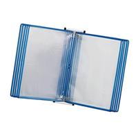 Organiseur de référence mural durable, support d'exposition de catalogue, porte-documents mural A4, système de référence de bureau/mural, affichage à rabat pour affiche (couleur : bleu)