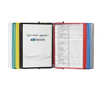 Organiseur De Référence Mural - Présentoir Catalogue, 20 Pochettes D'affichage Double Face, Système Référence Daffichage Bureau, Dossier D'affichage Rabattable Bureau(Colorful color)