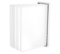 Organiseur de référence Mural - Présentoir métallique à 10 Panneaux pour catalogues, ateliers, entrepôts et laboratoires - Système de Panneaux muraux Polyvalent pour Une Organisation efficac