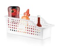 Organiseur de réfrigérateur blanc 34,5 x 13 x 11,5 cm