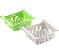 Organiseur de réfrigérateur réglable Friwer InnovaGoods (pack de 2)