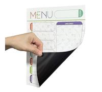 Organiseur de réfrigérateur, semainier magnétique, comme organisateur de courses, planning hebdomadaire avec liste de courses et planificateur de repas pour l'organisation de la cuisine