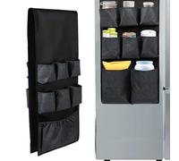Organiseur de réfrigérateurpour dortoir - Mini Chariot pour réfrigérateur165 x 32 cm, Pochette Suspendue pour réfrigérateur, Sac de Rangement pour réfrigérateur| Organisateur de 15 Poches pour dort