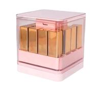Organiseur de rouge à lèvres, support de rangement transparent pour rouge à lèvres et parfum, 12 compartiments, 12 compartiments, récipient de maquillage portable pour la maison, la salle de bain, la