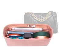 Organiseur de sac à main pour Chanel 19 Maxi sac organiseur avec poche latérale zippée 1016 rose - L