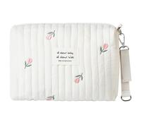 Organiseur de sac pour bébé, sac à couches pour bébé 10 x 7 x 4, capacité, pochette portable brodée avec poignée, organisateur multifonctionnel en coton pour poussettes, voyages en plein air