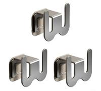 Organiseur de salle de bain 3 pièces en aluminium pour un accès facile et un rangement bien rangé