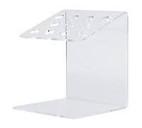 Organiseur de seringue composite en acrylique transparent avec 11 emplacements, support de rangement en résine pour une tenue compacte et robuste