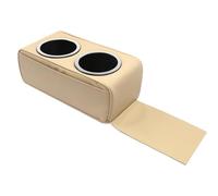 Organiseur de siège arrière de véhicule - Porte-gobelet moderne en cuir pour boissons supplémentaires, compartiment de poche | Appareil mobile, collation, télécommande, bouteille d'eau, camion, SUV