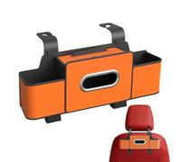 Organiseur de siège de voiture, en cuir, étanche, avec plusieurs compartiments, organiseur de voiture, avec porte-gobelet, pour téléphone, collation, boisson, chargeur, voiture, camion, SUV, van