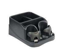 Organiseur de siège passager, organisateur de siège de voiture, organisateur de console centrale, avec organisation de la console centrale et design de porte-gobelet intégré, 35 x 25,5 x 15,5