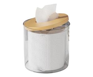 Organiseur de table - Boîte à papier multifonctionnelle, bac à seau, accès facile et stockage Advantage | pour papier en rouleau, maison, bureau, salle de bain, design