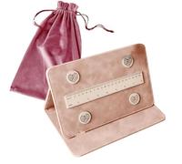 Organiseur de tableau de tricot, suivi de progrès de tricot pliable - Support magnétique polyvalent pour lignes de point de croix avec sac de rangement pour tricot
