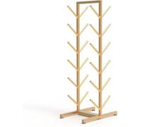 Organiseur de tapis de yoga, support de rangement double face pour rouleaux et sangles en mousse, solution commerciale de grande capacité pour équipement de fitness