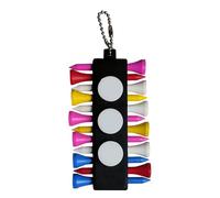 Organiseur de tees de golf - Fente de rétention parallèle, kit de support de tees en caoutchouc flexible, module de suspension à crochet externe, outil de fixation durable haute résistance | Support
