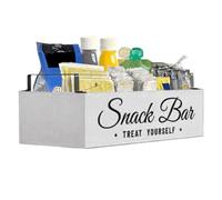 Organiseur de thé et café, support de condiments de cuisine | Boîte de rangement de bureau avec poignée pour tasses, sucre, thé, café, téléphone, télécommande, stylo, pelle et paille