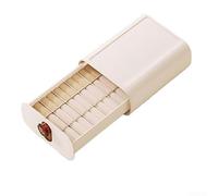 Organiseur de tiroir, boîte de rangement empilable à 16 compartiments 34,4 x 25 x 14,4 cm, séparateur de compartiment en plastique pour chaussettes, sous-vêtements, armoire (chaussettes)