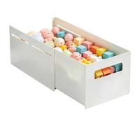 Organiseur de tiroir extensible - Boîte de rangement d'armoire Pull Out | | Design extensible en ABS, tiroir à tirette lisse, réglable de 28 à 48 cm de large, adapté pour les armoires et placards sous