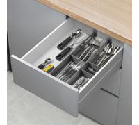 Organiseur de tiroir Multi-Fit, ABS, gris
