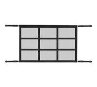 Organiseur de Toit Double Couche 80×52cm Universel Sac de Toit Voiture Filet Rangement pour Voiture Meuble Van Aménagé Multifonctionnel Coffre pour 4 Accoudoirs SUV Jeep Van Plupart des Types