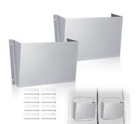 Organiseur de travail | Lot de 2 supports de documents en d'aluminium monté au mur 30,5 x 18 cm pour étagère en vrac | Organiseur de papier pour véhicules de service camions