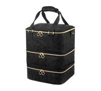 Organiseur de vernis à ongles, avec 3 couches, 84 bouteilles et lampe à ongles, 3 couches en cuir synthétique, sac de rangement pour fournitures à ongles, grande bandoulière support de vernis à ongles