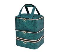 Organiseur de vernis à ongles, avec 3 couches, 84 bouteilles et lampe à ongles, 3 couches en cuir synthétique, sac de rangement pour fournitures à ongles, grande bandoulière support de vernis à ongles