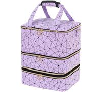 Organiseur de vernis à ongles, avec 3 couches, 84 bouteilles et lampe à ongles, 3 couches en cuir synthétique, sac de rangement pour fournitures à ongles, grande bandoulière support de vernis à ongles