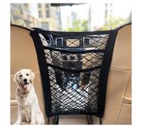 Organiseur de voiture en maille à 3 couches, élastique à quatre côtés, filet entre les sièges avant, barrière de voiture pour siège arrière pour animaux domestiques, porte-monnaie, pochette de