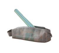 Organiseur de Voyage, Pochette compacte en Maille, kit d'hygiène léger, Doublure résistante à l'eau, Compartiments Respirants, Couleur Bleue, Excellent pour Les Voyages à l'aéroport et en croisière