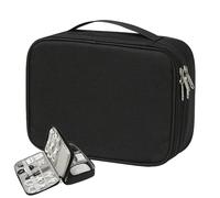 Organiseur de voyage pour appareils électroniques - Pochette | Organiseur de câbles | Étui compact et étanche pour appareils électroniques | Sac de rangement portable pour câble de voyage réglable